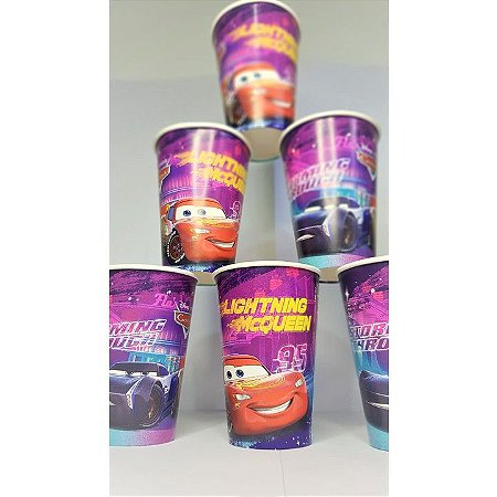 12 Lembrancinhas copos Carros Disney decoração festa