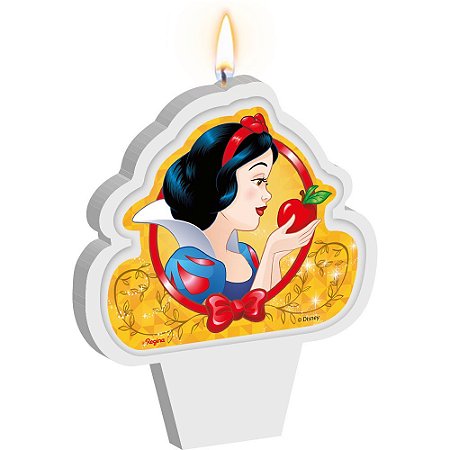 Vela Branca de neve Decoração Festa topo aniversário