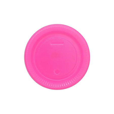 10 Pratos descartáveis 15cm color decoração festa