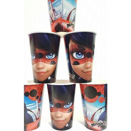12 Lembrancinha Ladybug Copos Aniversário decoração festa