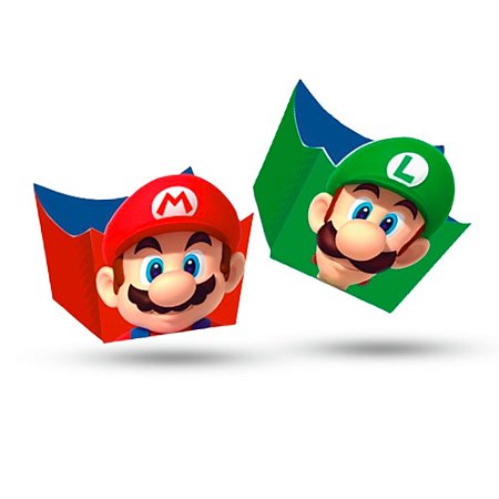 24 Forminhas Super Mario decoração festa aniversário