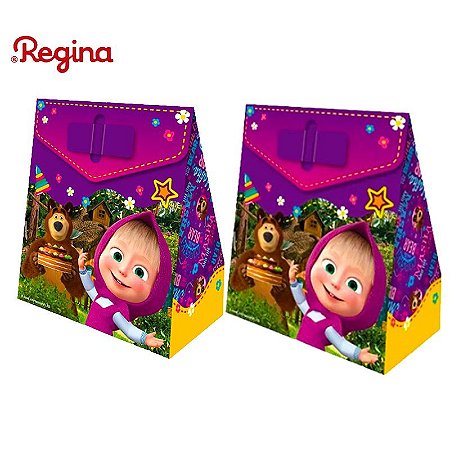 8 caixas decoração supresa Masha e Urso festa