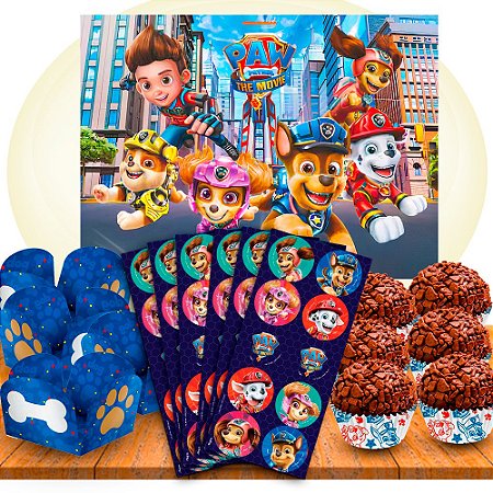 Kit Festa Completo 181 itns Decoração Patrulha canina herois