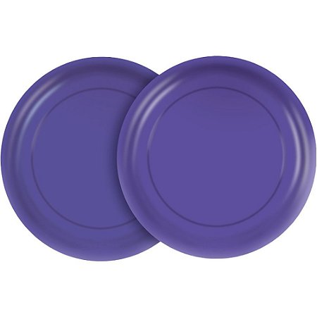 8 Pratos descartáveis 15cm Violeta decoração festa