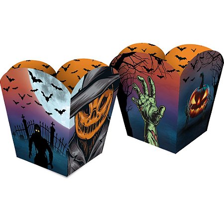 CACHEPOT PAPEL PEQ DECORAÇÃO HALLOWEEN 04 un.