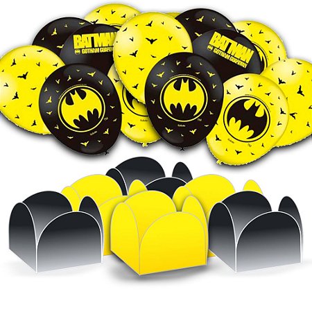 Kit festa Completo 125 uni Decoração festa Batman