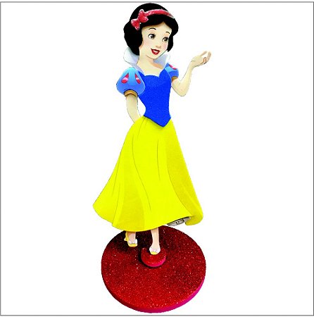 Decoração festa Branca de neve Centro mesa GIGANTE 31x13cm