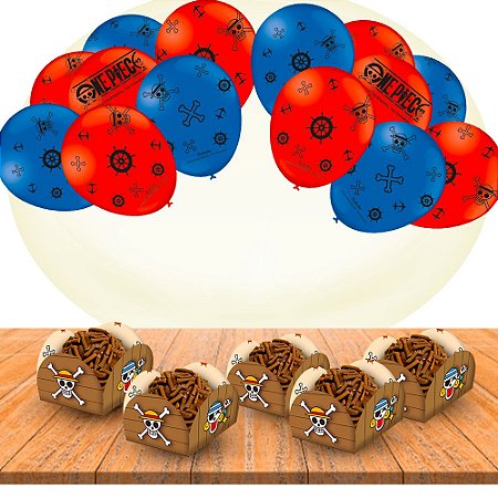 Kit festa COMPLETO 65 peças Decoração One Piece  Aniversário