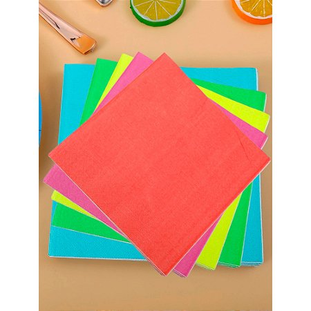20 Guardanapos Papel Mais cor e resistência 33x33cm