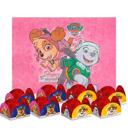 Kit festa 51 peças descoração Patrulha Canina completa++