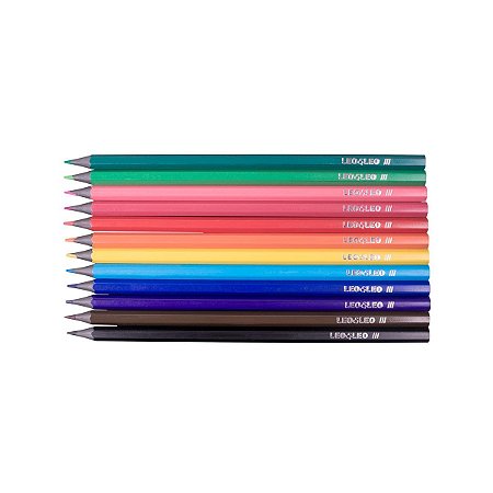 12 LAPIS DE CORES RESINA SEXTAVADO FLEX ECOLOGICO