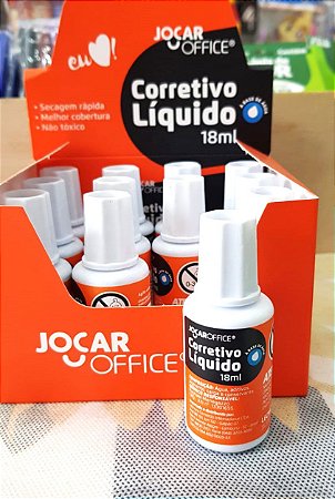 CORRETIVO LIQUIDO BASE DE AGUA 18ML JOCAR OFFICE