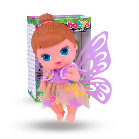 Boneca fada babys collection fadinha Morena Fofinha cheirosa