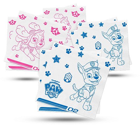 112 Guardanapos Temáticos decoração festa Patrulha Canina