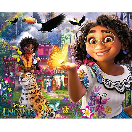 Painel GIGANTE Decoração Festa Encanto Disney 1m Mais Cor