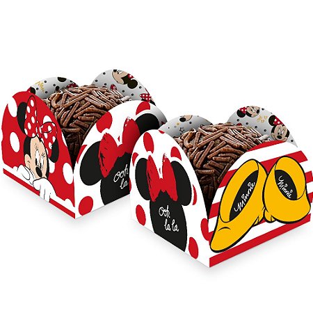 50 Forminhas para doces Decoração Minnie Mouse mais cor