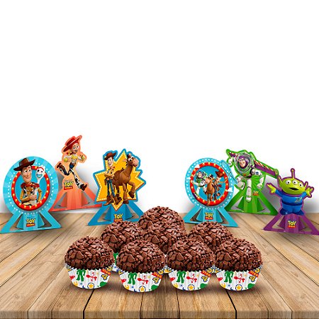 Kit festa completo 106 pçs decoração Toy Story aniversário