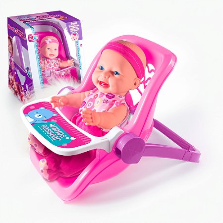 Boneca Sapekinha Passeio com Bebe Conforto cheirinho 2 EM 1