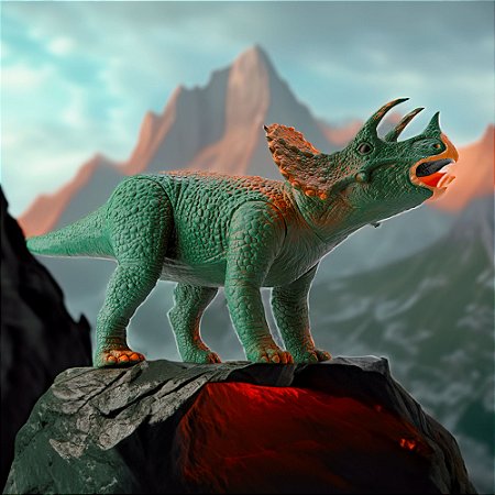 Brinquedo Dinossauro ATRICERATOPS mais resistênte e cor