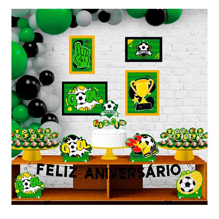 Kit festa FUTEBOL Decoração Aniversário completa 40pçs EVA