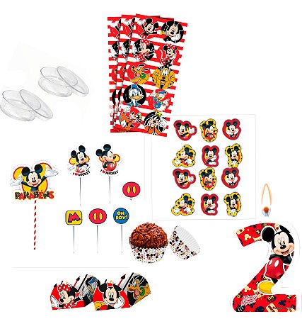 220 itens Decoração Mickey festa aniversário