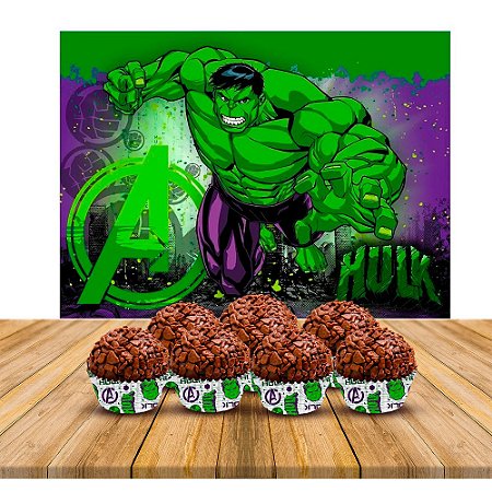 Kit festa Hulk decoração aniversário completa 101pçs