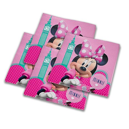 32 Guardanapos papel MINNIE ROSA aniversário festa mais cor