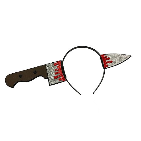 Adereco Decoração Halloween Festa Horripilante Tiara - Faca
