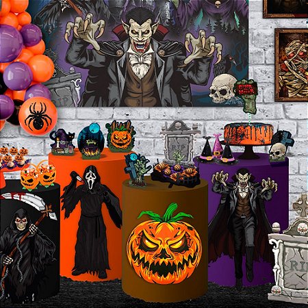 Painel Decoração Halloween Festa Horripilante - Abobora 32cm