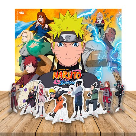 Kit Decoração de Festa Naruto Completo Painel Grande