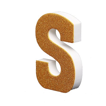 Letras Em Eva Com Gliter Luxo Fica Em Pé "E N R I C O"