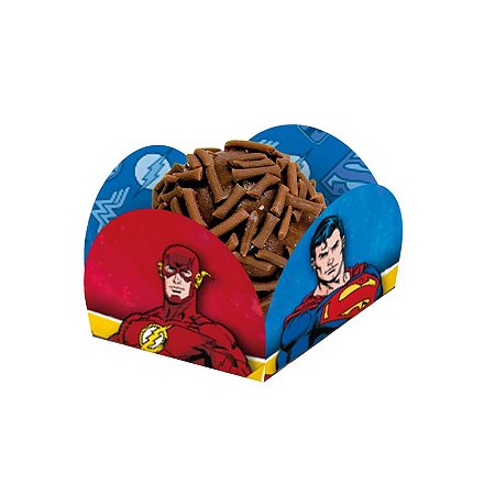 40 Forminhas para doces Decoração LIGA DA JUSTIÇA festa