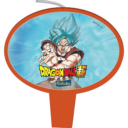 Vela PLANA DRAGON BALL  Decoração festa