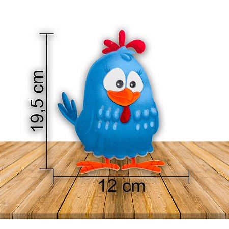 Centro de mesa Decoração Galinha Pintadinha Festa EVA19,5cm