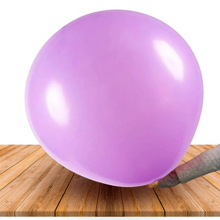 Balão Bexigão BIG 250" Liso LILAS Coloque doces dentro