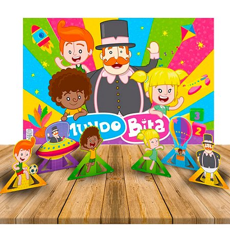Kit festa completo decoração Mundo Bita Display + Painel
