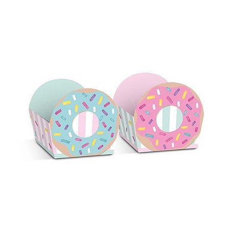 24 Forminha para Doces Decoração Donuts Festa