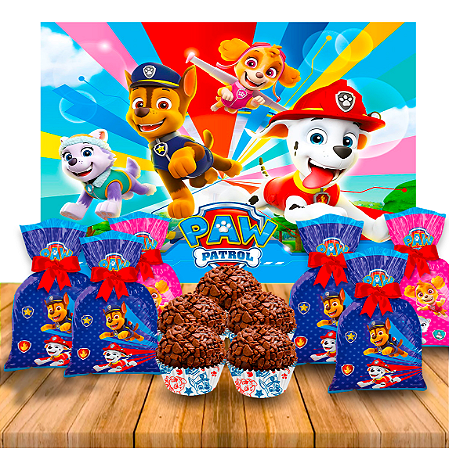 Kit festa 109 pçs decoração Patrulha Canina Festa completa