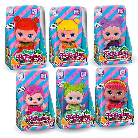 Boneca Frutinhas Surpresa Cheirinho Frutas mais fofas