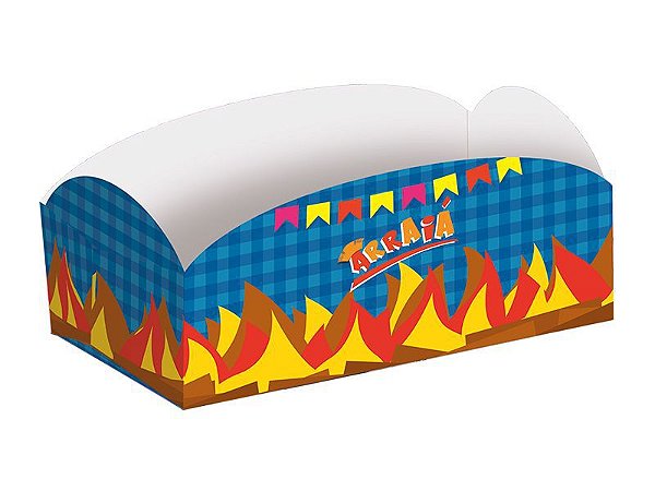 8 CAIXAS PARA MINI HOT-DOG DECORAÇÃO ARRAIA FESTA JUNINA