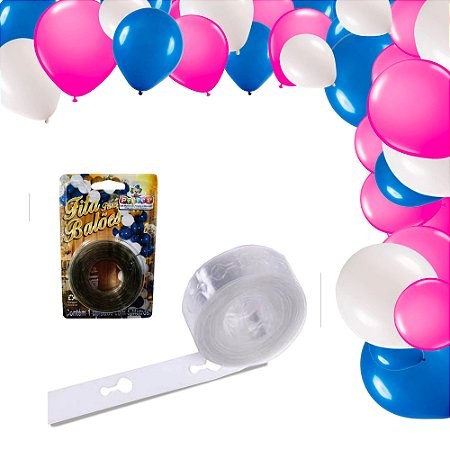 Kit Festa Patrulha ROSA Arco Desconstruido Fita +150 balões
