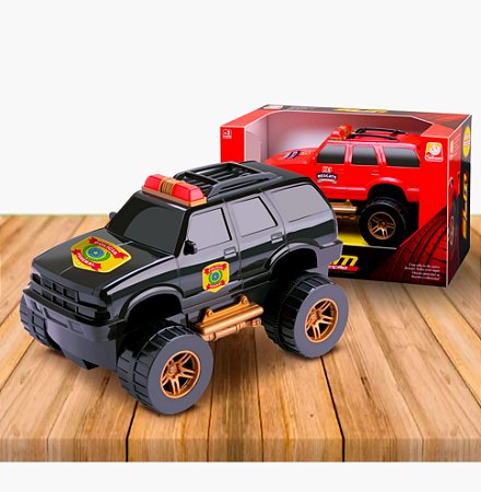 Brinquedo Carro Policia com Fricção Anda sozinho resistente