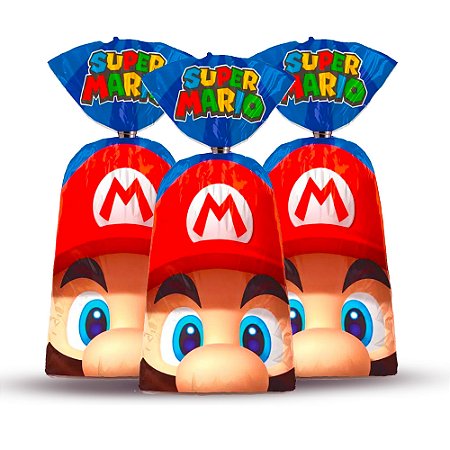 8 Sacolas Lembrancinhas Surpresa Decoração Super Mario Festa