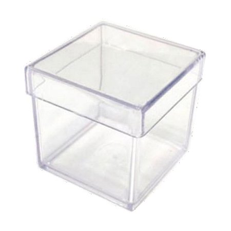 10 Caixinha transparetes 5x5cm Cristal Acrilico resistênte