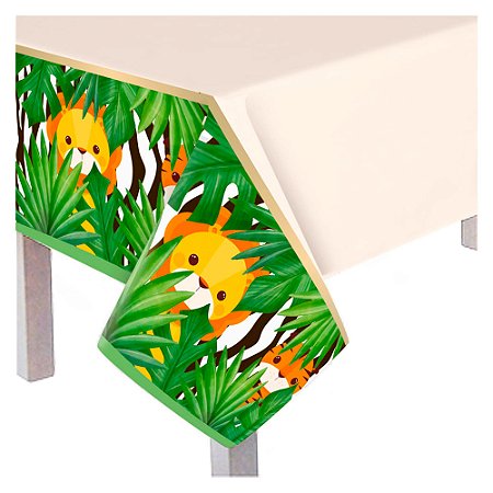 Toalha de Mesa Decoração Safari festa Aniversário 118x180cm