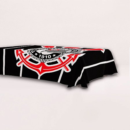 Toalha de Mesa TNT Decoração Corinthians festa GG 1,40x1m