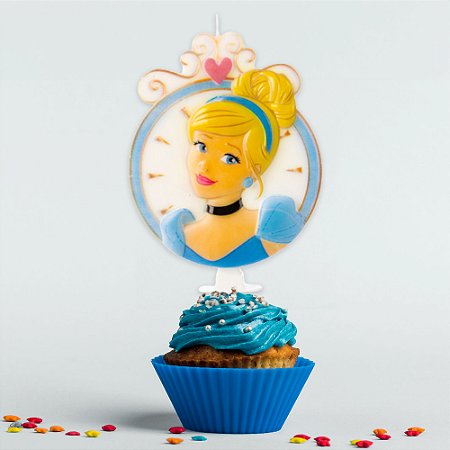 Vela festa Princesa Cinderela decoração aniversário