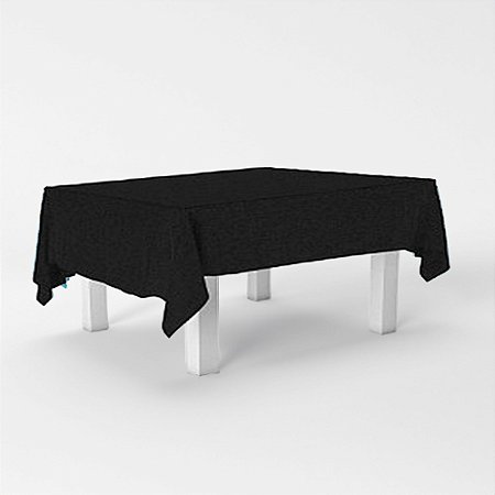 Kit 5 Toalhas de mesa Preta TNT 2x140m Decoração Festa