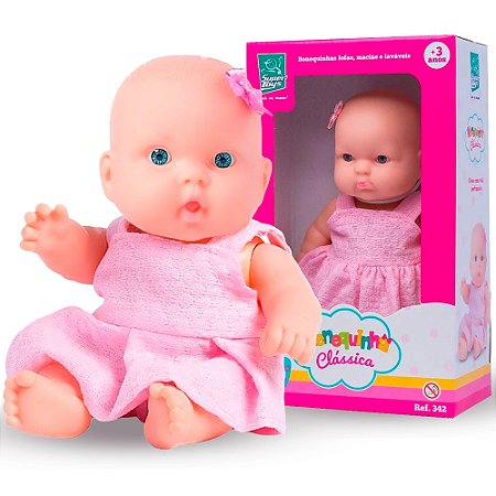 Boneca Nenequinha com Vestido fofinhas e cheirosas