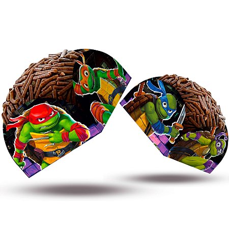 50 Forminhas Tartarugas Ninja festa decoração para doces